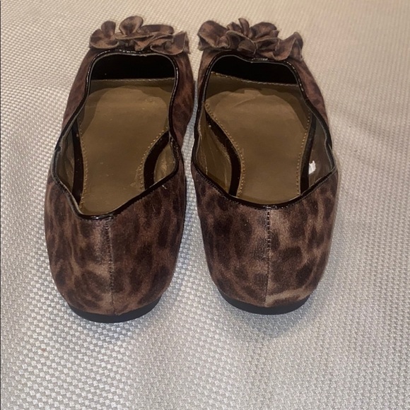 CATO Leopard Ballet Flat Loafer Open Toe size 8 - Picture 6 of 8
